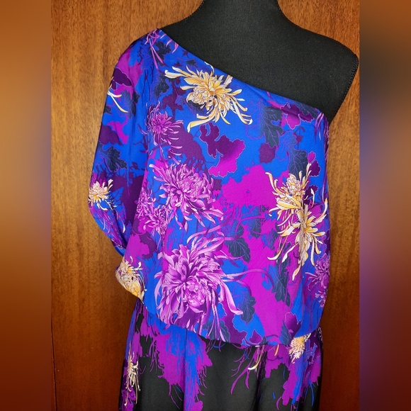 NWT Floral One-Shoulder Dress From LeChateau Size XL - Picture 2 of 6